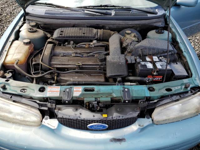 1FALP6535TK147556 - 1996 FORD CONTOUR GL TEAL photo 11