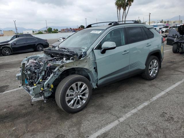 2T3C1RFV3NW219278 - 2022 TOYOTA RAV4 XLE PREMIUM GRAY photo 1