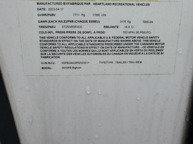 5SFBG4428PE525311 - 2023 HEARTLAND GATEWAY 白色 照片 10