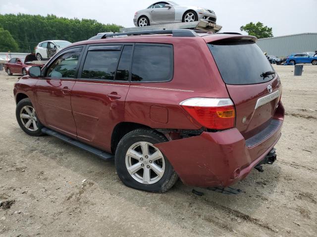 5TDJK3EH3AS039677 - 2010 TOYOTA HIGHLANDER SE RED photo 2