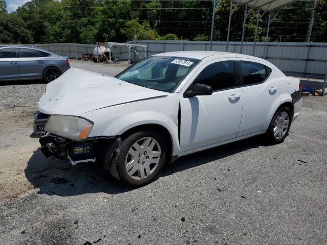 1C3CDZAB0EN232439 - 2014 DODGE AVENGER SE WHITE photo 1