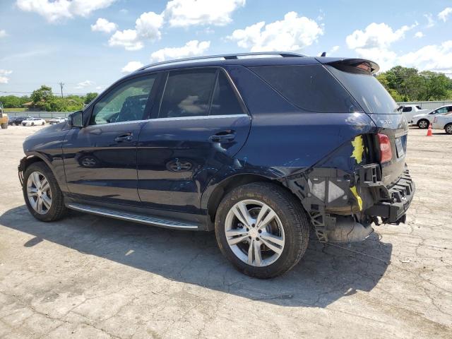 4JGDA5HB1DA170820 - 2013 MERCEDES-BENZ ML 350 4MATIC BLUE photo 2