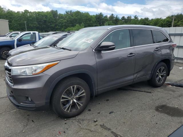 5TDJKRFH1GS302324 - 2016 TOYOTA HIGHLANDER XLE GRAY photo 1