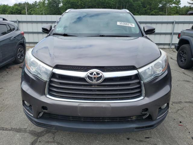 5TDJKRFH1GS302324 - 2016 TOYOTA HIGHLANDER XLE GRAY photo 5