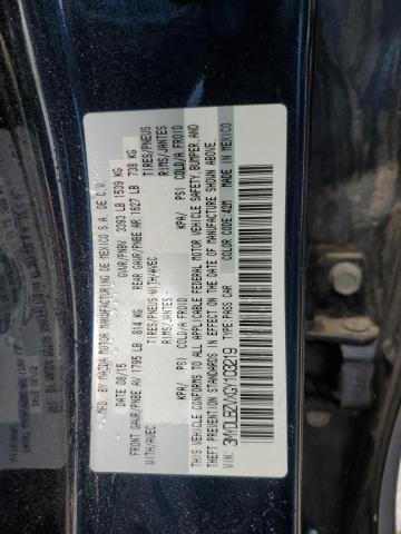 3MYDLBZVXGY103219 - 2016 TOYOTA SCION IA BLUE photo 12