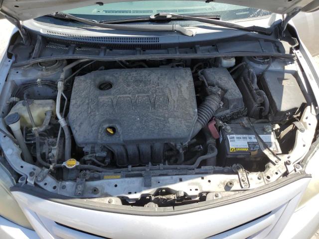 2T1BU4EE8BC592250 - 2011 TOYOTA COROLLA BASE SILVER photo 11