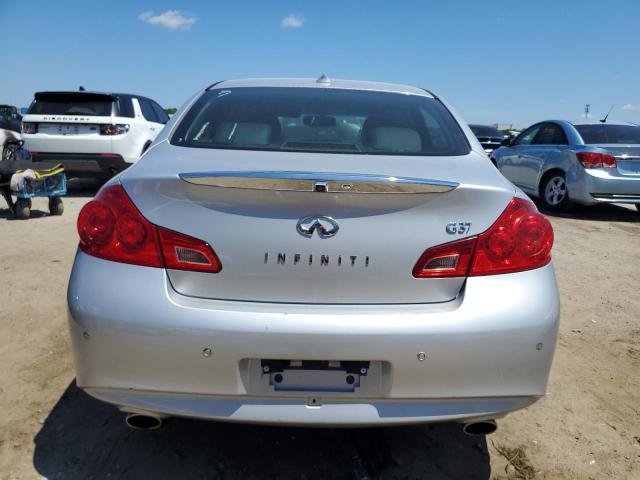 JN1CV6AP8DM720208 - 2013 INFINITI G37 BASE SILVER photo 6