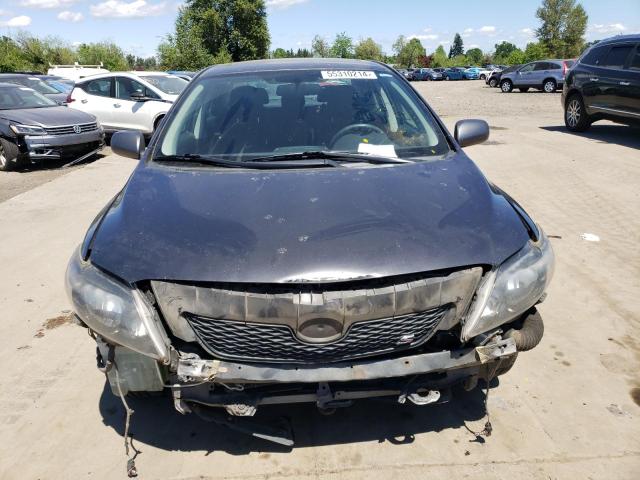 2T1BU4EE9AC503218 - 2010 TOYOTA COROLLA BASE GRAY photo 5