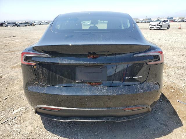 5YJ3E1EB5SF950342 - 2025 TESLA MODEL 3 BLACK photo 6