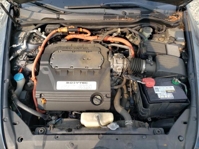 JHMCN36545C009386 - 2005 HONDA ACCORD HYBRID GRAY photo 11