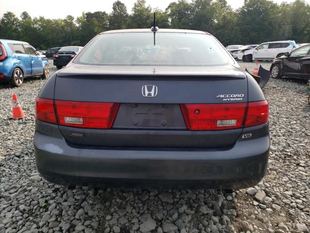 JHMCN36545C009386 - 2005 HONDA ACCORD HYBRID GRAY photo 6