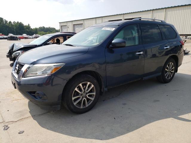 5N1AR2MM7EC715961 - 2014 NISSAN PATHFINDER S BLUE photo 1