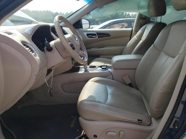 5N1AR2MM7EC715961 - 2014 NISSAN PATHFINDER S BLUE photo 7