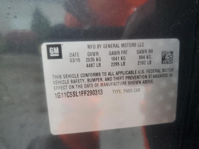 1G11C5SL1FF290313 - 2015 CHEVROLET MALIBU 1LT GRAY photo 13