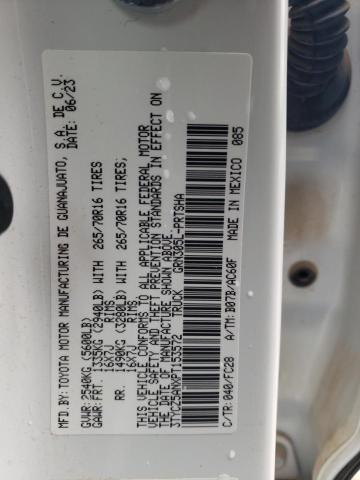 3TYCZ5ANXPT153572 - 2023 TOYOTA TACOMA DOUBLE CAB თეთრი ფოტო 12