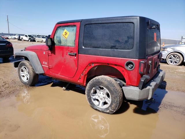 1J4FA24179L763340 - 2009 JEEP WRANGLER X RED photo 2