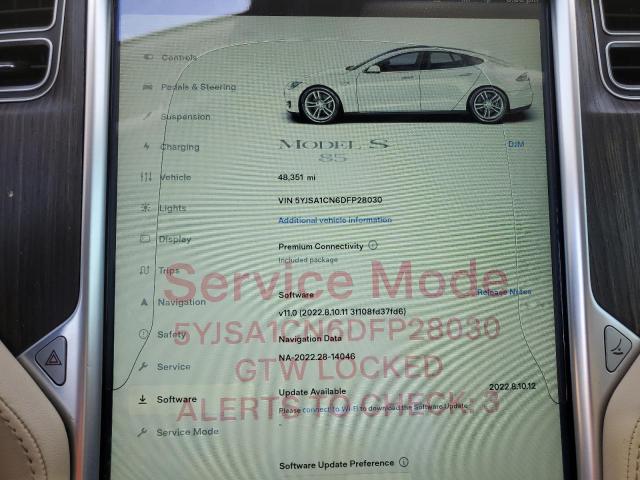 5YJSA1CN6DFP28030 - 2013 TESLA MODEL S Սպիտակ լուսանկար 9