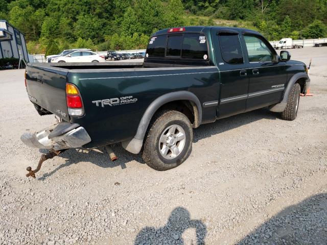 5TBBT44122S320410 - 2002 TOYOTA TUNDRA ACCESS CAB GREEN photo 3