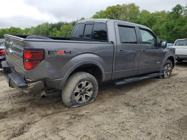 1FTFW1ET4BFB36553 - 2011 FORD F150 SUPERCREW GRAY photo 3