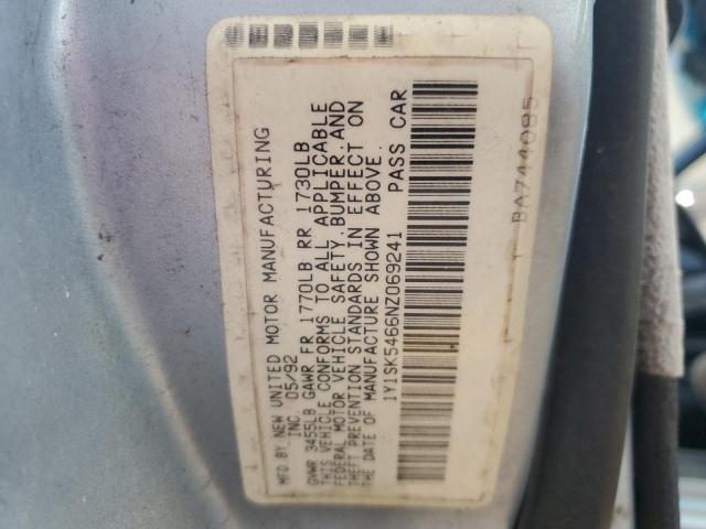 1Y1SK5466NZ069241 - 1992 GEO PRIZM BASE BLUE photo 12