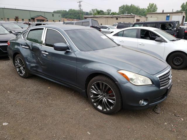 JN1BY1AR4BM372962 - 2011 INFINITI M37 X BLUE photo 4