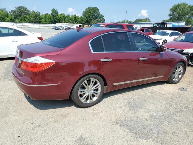 KMHGC4DF7AU107077 - 2010 HYUNDAI GENESIS 4.6L MAROON photo 3