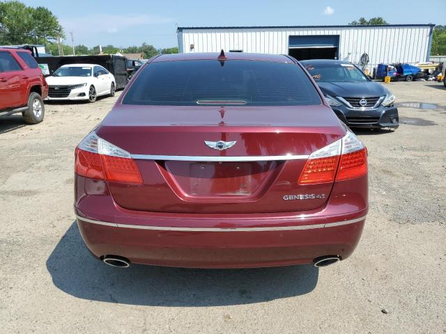 KMHGC4DF7AU107077 - 2010 HYUNDAI GENESIS 4.6L MAROON photo 6