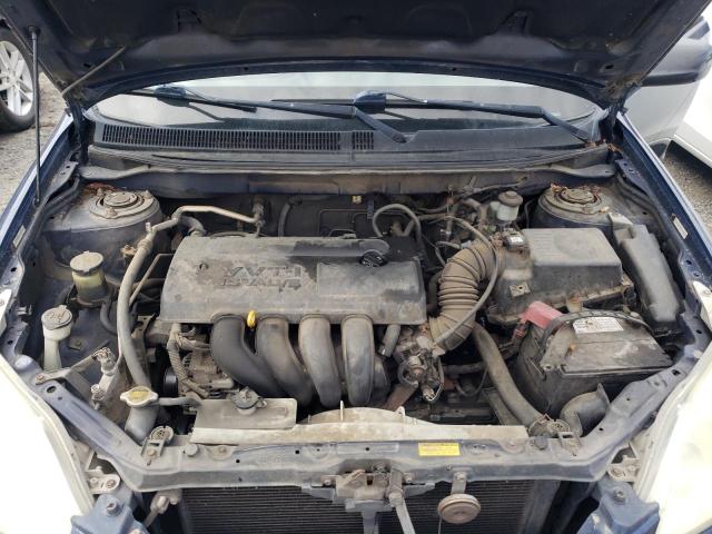 2T1KR32E93C006026 - 2003 TOYOTA COROLLA MA XR BLUE photo 11