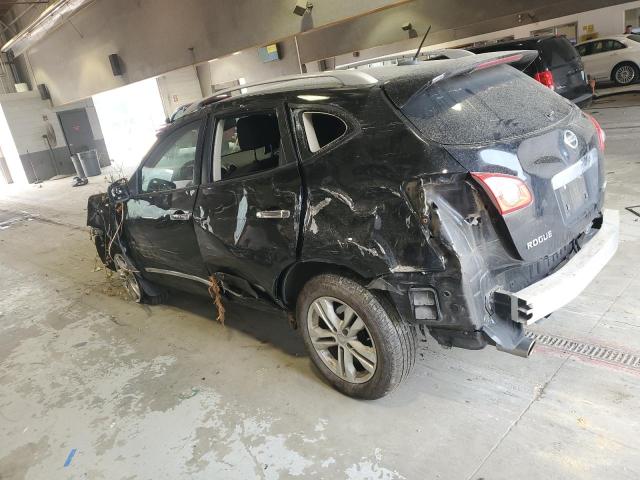 JN8AS5MV0CW373319 - 2012 NISSAN ROGUE S BLACK photo 2