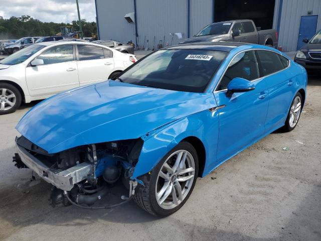 WAUDACF58MA011439 - 2021 AUDI A5 PREMIUM 45 BLUE photo 1