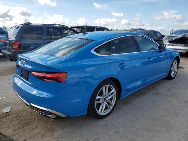 WAUDACF58MA011439 - 2021 AUDI A5 PREMIUM 45 BLUE photo 3