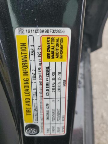 1G11C5SA9DF322856 - 2013 CHEVROLET MALIBU 1LT 黑色 照片 12