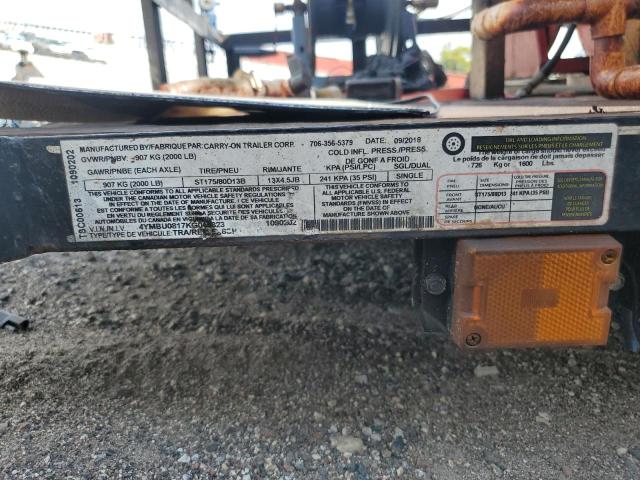 4YMBU0817KG015323 - 2019 UTILITY TRAILER Schwarz Foto 10
