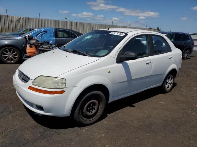 KL1TD52625B384348 - 2005 CHEVROLET AVEO BASE WHITE photo 1