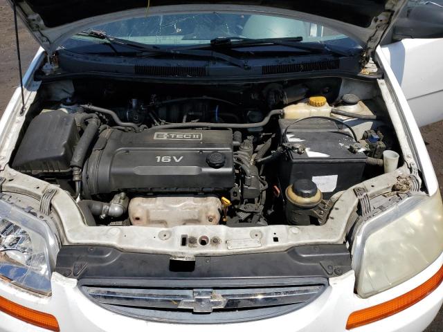 KL1TD52625B384348 - 2005 CHEVROLET AVEO BASE WHITE photo 11
