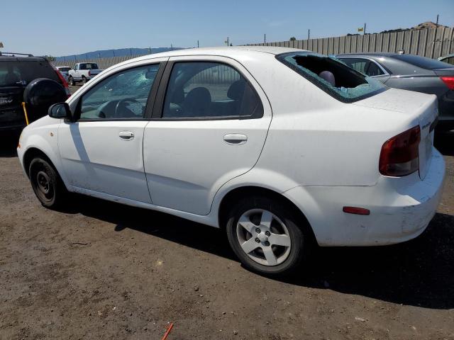 KL1TD52625B384348 - 2005 CHEVROLET AVEO BASE WHITE photo 2