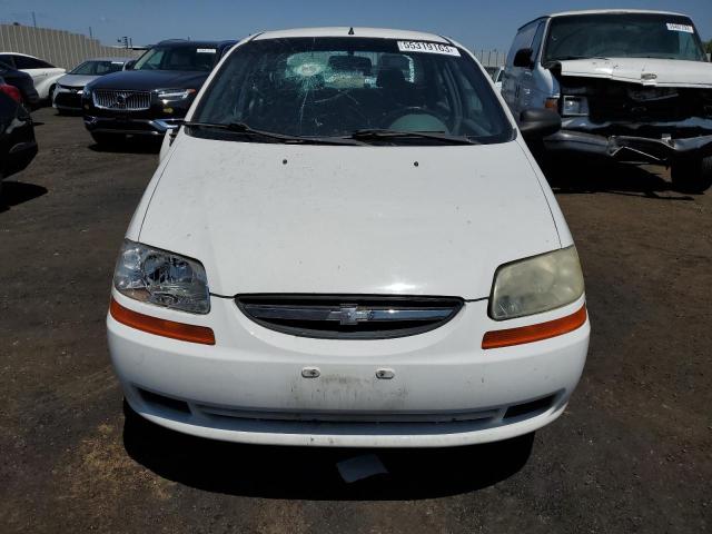 KL1TD52625B384348 - 2005 CHEVROLET AVEO BASE WHITE photo 5