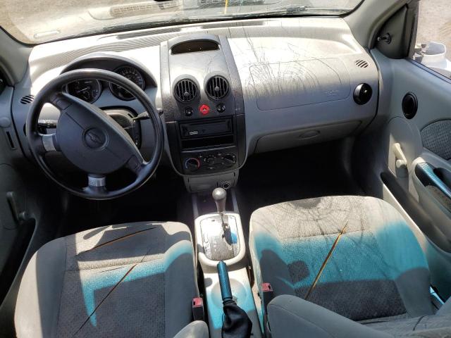 KL1TD52625B384348 - 2005 CHEVROLET AVEO BASE WHITE photo 8