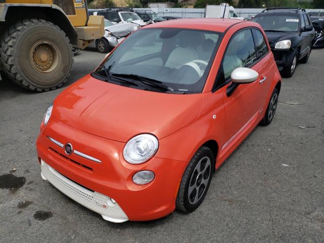 3C3CFFGEXDT714117 - 2013 FIAT 500 ELECTRIC ORANGE photo 1