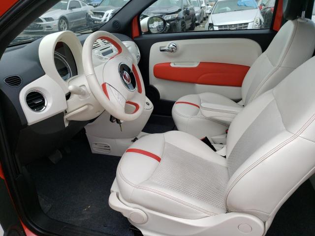 3C3CFFGEXDT714117 - 2013 FIAT 500 ELECTRIC ORANGE photo 7