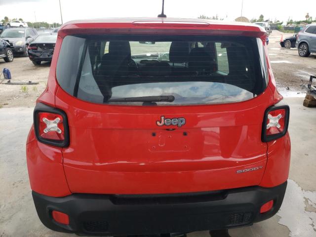 ZACCJAAW0GPC58722 - 2016 JEEP RENEGADE SPORT RED photo 6