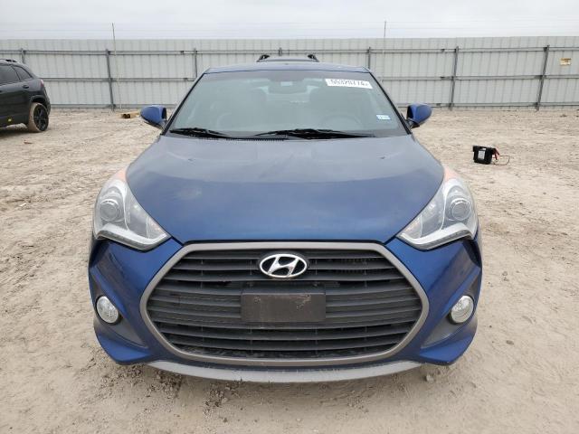 KMHTC6AE7GU289748 - 2016 HYUNDAI VELOSTER TURBO BLUE photo 5