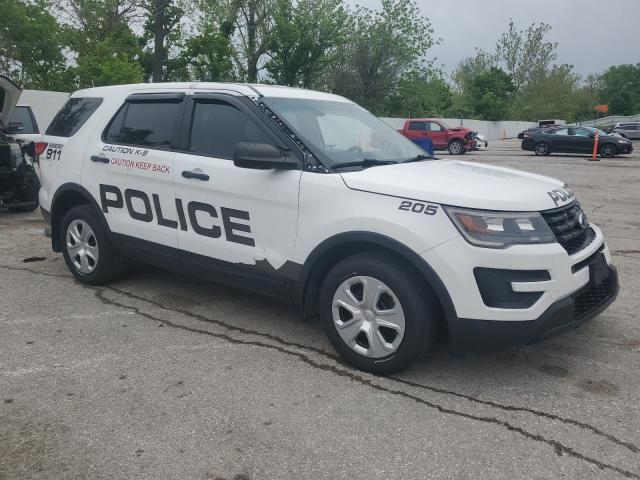1FM5K8AR6HGC63457 - 2017 FORD EXPLORER POLICE INTERCEPTOR 白色 照片 4