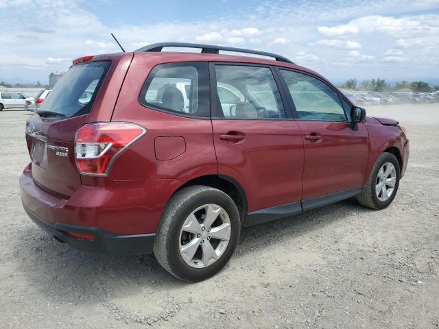 JF2SJABC1FH556087 - 2015 SUBARU FORESTER 2.5I BURGUNDY photo 3