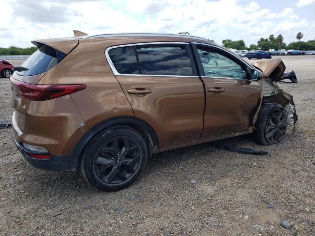 KNDP63AC8L7660659 - 2020 KIA SPORTAGE S BROWN photo 3