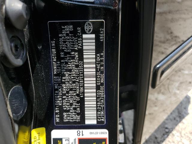 4T1BK1EB7EU133532 - 2014 TOYOTA AVALON BASE Qara foto 12