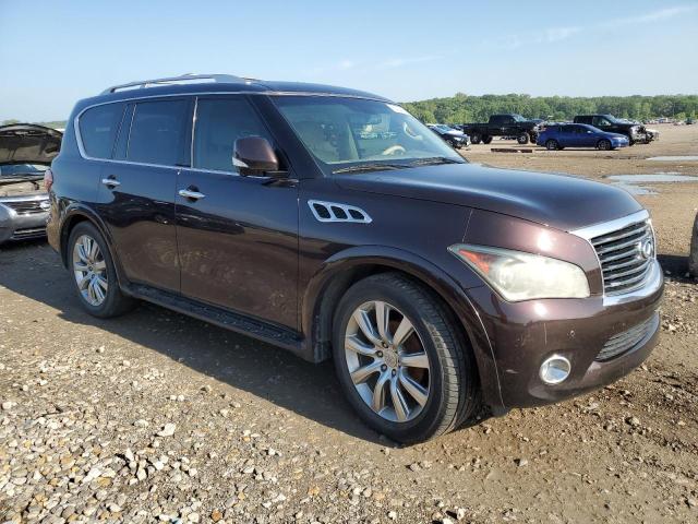 JN8AZ2NC6B9303277 - 2011 INFINITI QX56 BURGUNDY photo 4