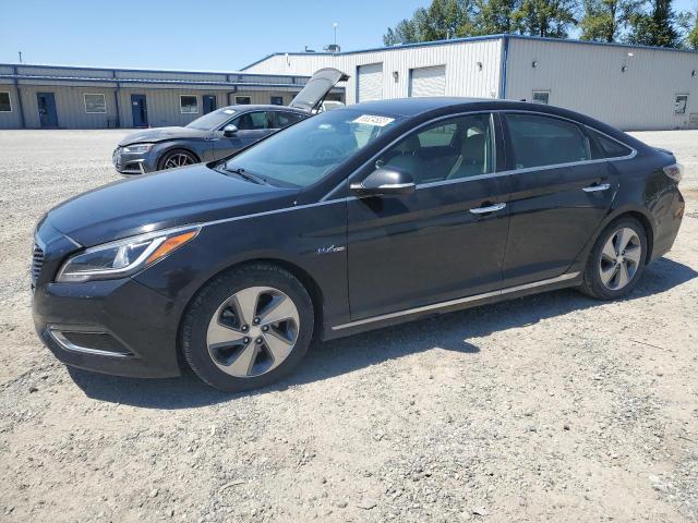 KMHE34L11HA055910 - 2017 HYUNDAI SONATA HYBRID BLACK photo 1