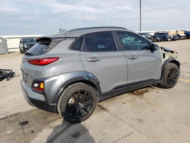 KM8K63A50MU693925 - 2021 HYUNDAI KONA NIGHT GRAY photo 3