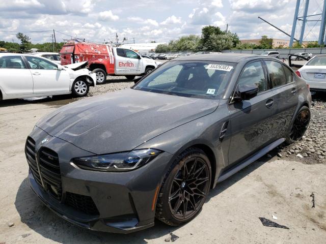 WBS43AY00PFP66622 - 2023 BMW M3 COMPETITION GRAY photo 1